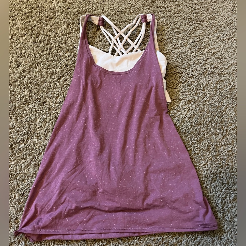 Lululemon Tied in Energy 2-in-1 Tank (Plumful / Pink Bliss)
